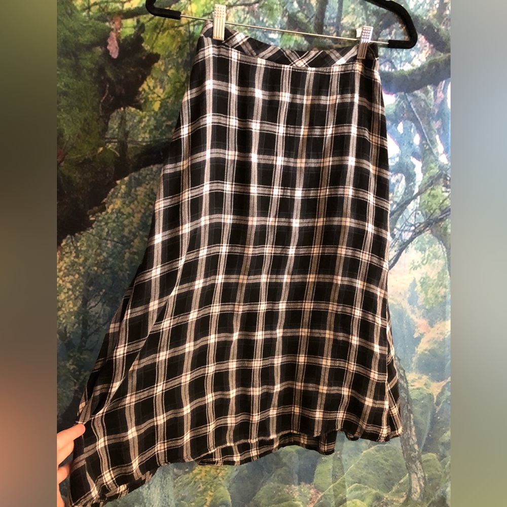 Disturbia Albion Plaid Midi Skirt US 6/UK 10